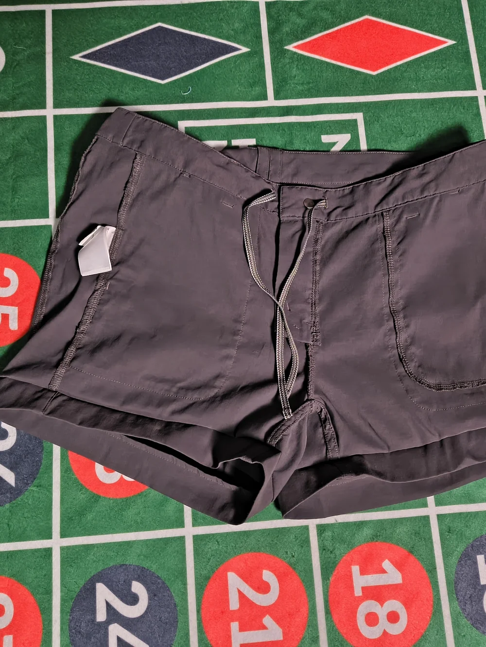 The North Face Hiking Shorts Women's 10 Gray Outdoor Trail Utility Shorts